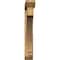 Ekena Millwork Imperial Slat Rough Sawn Bracket w/ Offset Brace, Western Red Cedar, 6"W x 40"D x 40"H BKT0604X40X40IMP06RWR - alternate 4